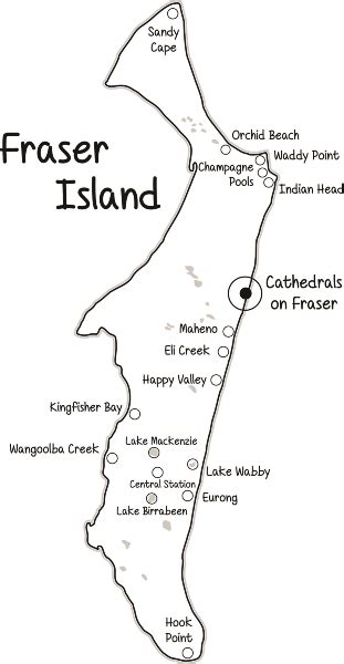 Cathedrals on Fraser | Fraser Island Accommodation & Camping