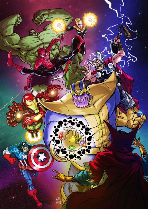 ArtStation - Avengers & the Infinity gauntlet, Guillaume Poitel ...