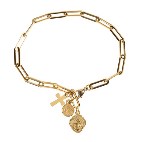 Consecration to Mary Gold Bracelet | Rosary.com™