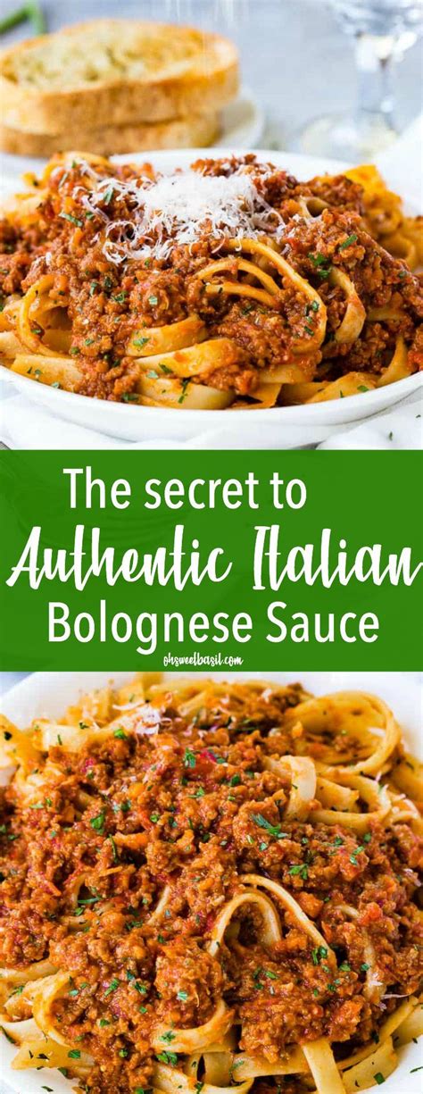 the secret to authentic italian bolognzoe sauce is in this recipe and it's so delicious