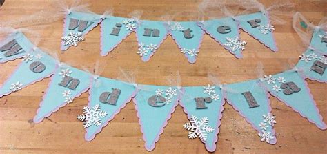 Winter Wonderland Banner and Snowflake Christmas Banner Custom Made to ...