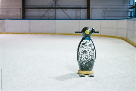 "Penguin Ice Skating Assistant On Ice Rink" by Stocksy Contributor ...