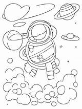 Outer Space coloring Page Printable outer  sketch template