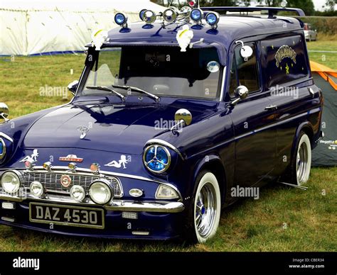 Classic vintage Ford Anglia 105E van Stock Photo - Alamy