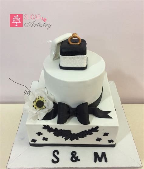 Engagement Ring Box Cake - Cake by D Sugar Artistry - - CakesDecor