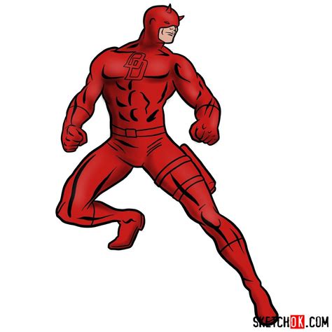 Learn How to Draw Daredevil from Marvel in 14 Simple Steps