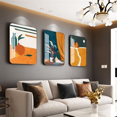 Modern Creative Style Art Wall Pictures Frame Living Room Bedroom Stairs Decorations Photo Frame ...