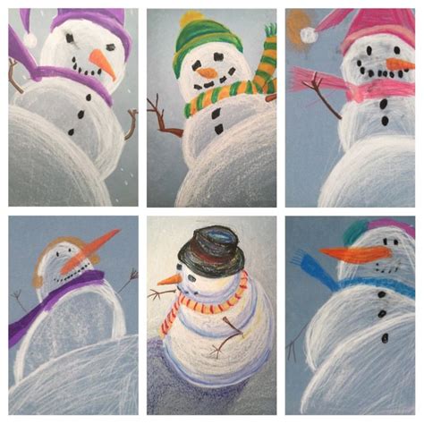 Do You Want to Draw a (Perspective) Snowman? | Christmas art projects ...