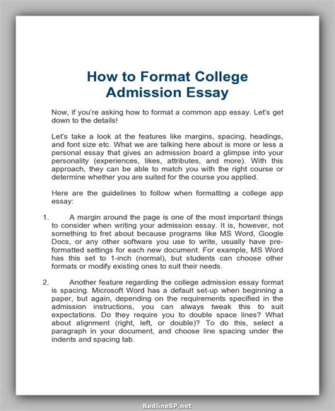 24 Greatest College Essay Examples - RedlineSP