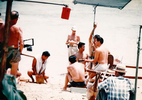 Elvis working on the ( No more ) sequence on the set of Blue Hawaii ...