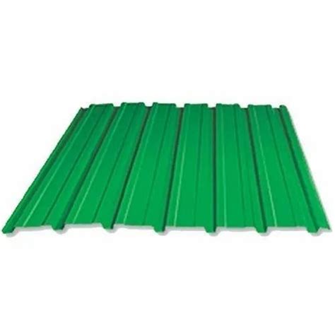 Color Coated Cold Rolled Green PVC Corrugated Roofing Sheet, Thickness Of Sheet: 0.55mm at Rs 40 ...