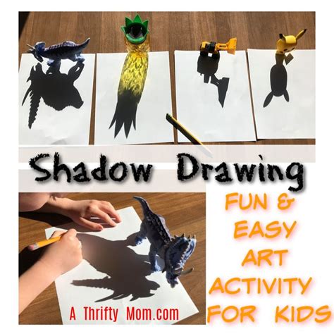 Shadow Drawing - Fun Art for Kids | Shadow drawing, Art for kids, Paper ...