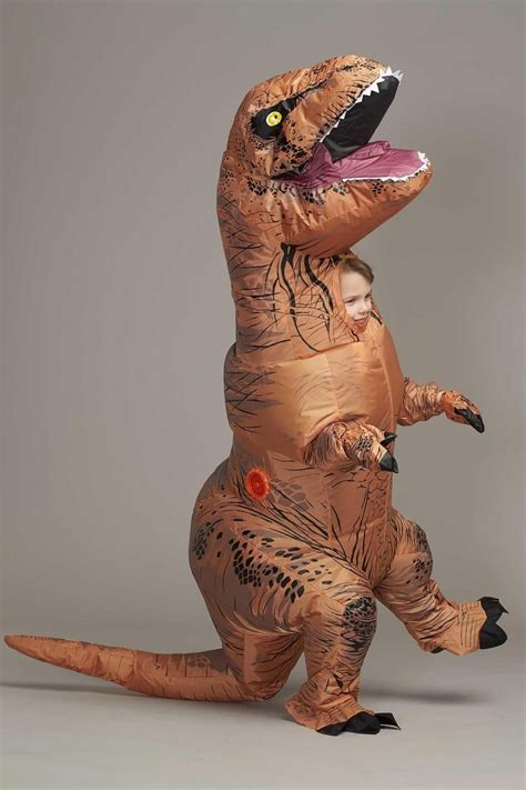 Jurassic Park T. Rex Dinosaur Inflatable Costume for Kids | Inflatable ...