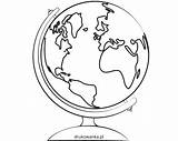 Geografia Globus Globo Ensino Terrestre Escolares Colorear Carson  sketch template