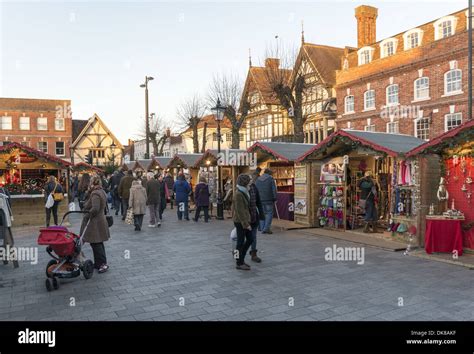 Salisbury Christmas market in the Guildhall Square, Salisbury ...