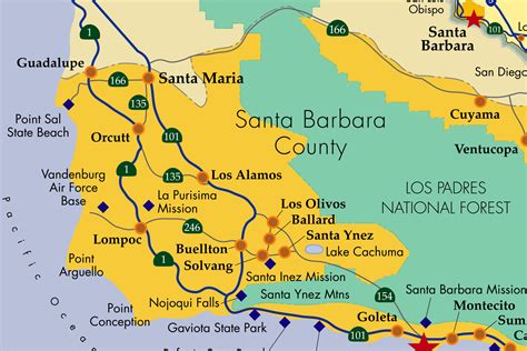 Discovering The Gems Of Santa Barbara County With The Map Of Santa Barbara County - Map Of The Usa