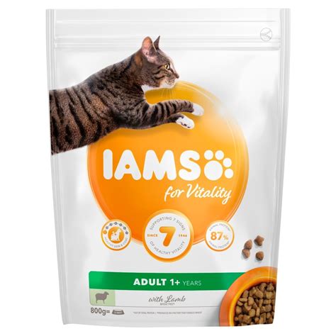 Iams Cat Adult Food Rich In Lamb 800g - IAMS Dry Cat Food - Farm & Pet Place