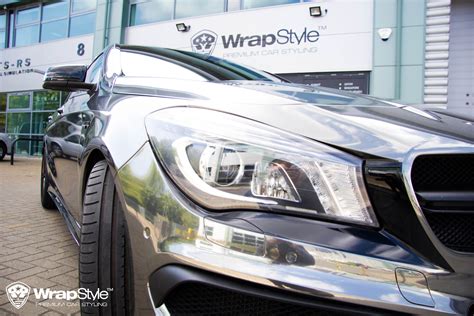 Mercedes Benz CLA45 AMG - Black Chrome wrap | WrapStyle