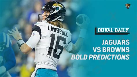 Jaguars Bold Predictions vs Browns - YouTube