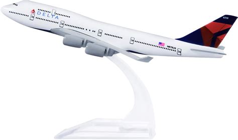 Amazon.com: 24-Hours Delta Boeing 747 Plane Model Alloy Metal Airplane ...