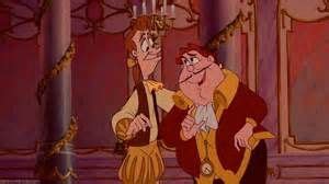 *LUMIERE & COGSWORTH (in human form) ~ Beauty and the Beast, 1991 | Lumiere beauty and the beast ...