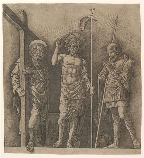 Andrea Mantegna | The Risen Christ between Saint Andrew and Saint Longinus | The Met
