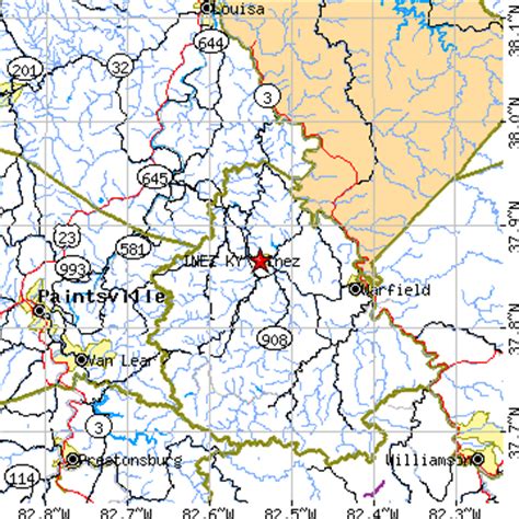 Inez, Kentucky (KY) ~ population data, races, housing & economy