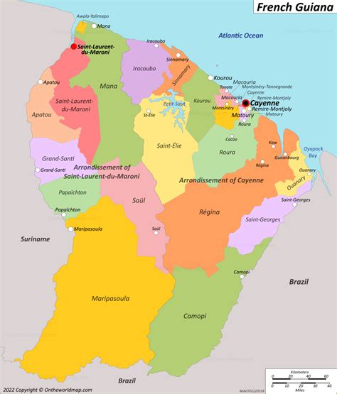 French Guiana Map | Detailed Maps of French Guiana (Guyane)