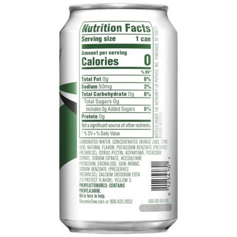 Mountain Dew Caffeine Free Diet Soft Drink, 12 fl oz - Kroger