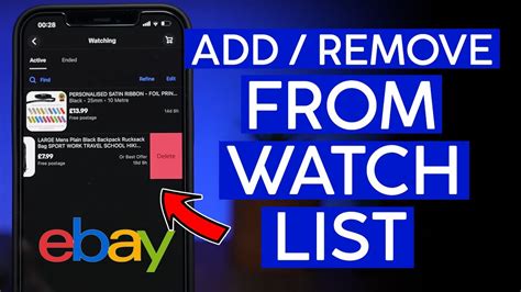 How to Add and Delete Items from Ebay Watch List 2022 - YouTube