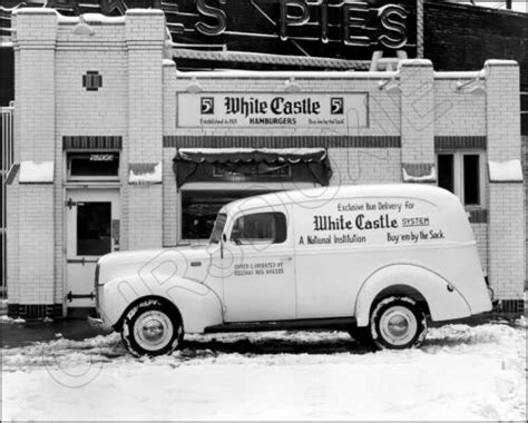 White Castle Delivery Truck Photo 8X10 - 1940 Dearborn Michigan FREE SHIPPING | eBay