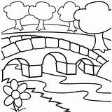 Small Bridge Coloring Page  Free Printable Pages For Kids sketch template