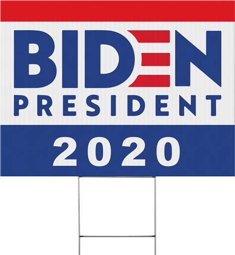 Biden 2020 Political Yard Sign - 24 x 18 inch - Trophy Depot