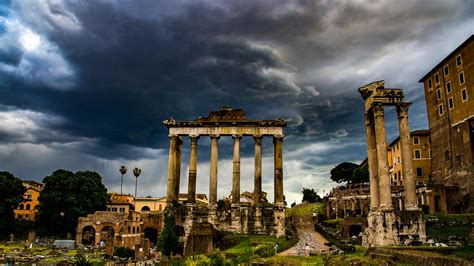 Temple of Saturn | Ruins of the ancient temple face an appro… | Flickr