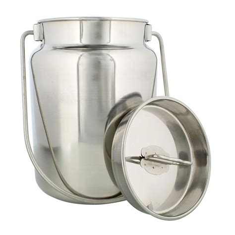 Rural365 Metal Milk Jug, 4 Liter (1 Gal) - Stainless Steel Milk Cans ...