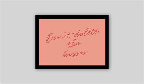 Don't Delete the Kisses Greetings Card A6 Valentine's | Etsy