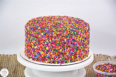 Chocolate Rainbow Sprinkle Cake Recipe