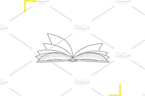 Open book linear illustration | Open book drawing, Open book tattoo, Outline drawings