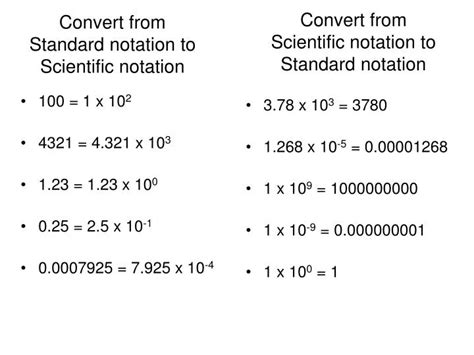 PPT - Convert from Standard notation to Scientific notation PowerPoint Presentation - ID:3193546