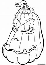Scary Pumpkin Coloring Pages  Learny Kids sketch template
