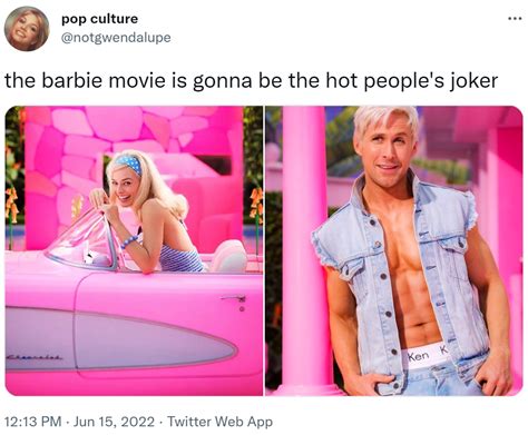 the barbie movie is gonna be the hot people's joker | Ryan Gosling Ken ...