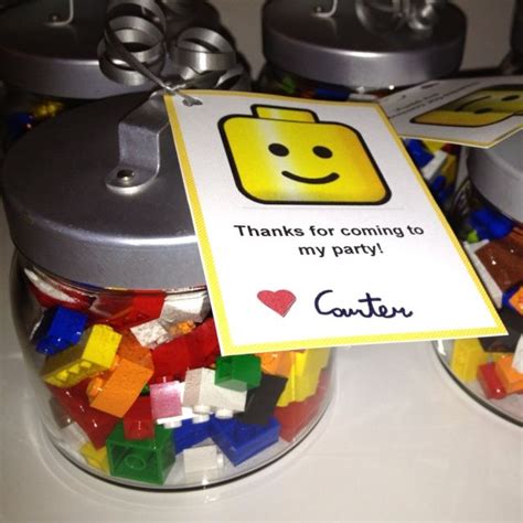 Party favors for kids birthday, Lego themed party, Lego birthday party