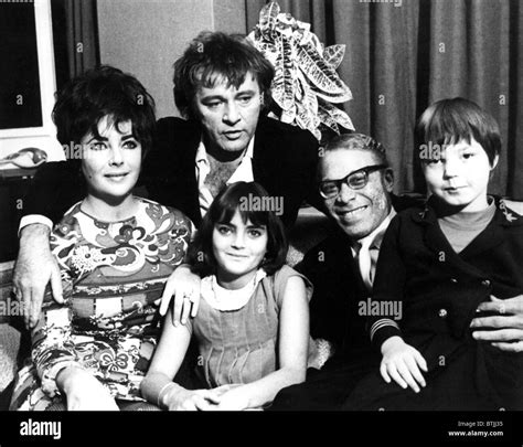 Elizabeth Taylor, Richard Burton, Liza Todd on the set of CANDY, 1968 ...