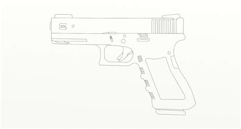 Glock Outline Drawing