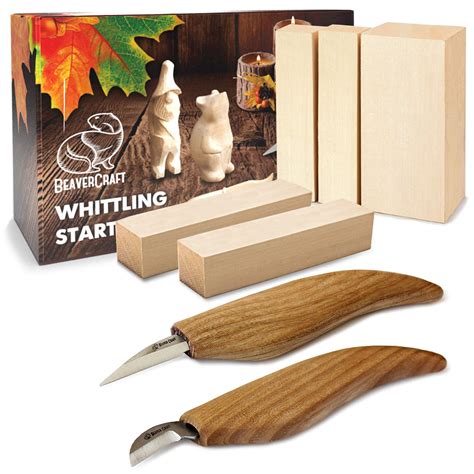 Buy BeaverCraft Wood Carving Kit S16 - Whittling Wood Knives Kit - Widdling Kit for Beginners ...