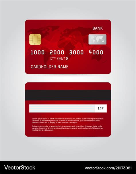 Credit Card Design Template