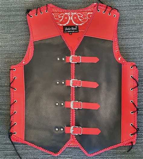 Thick Leather Vest - Leather Direct