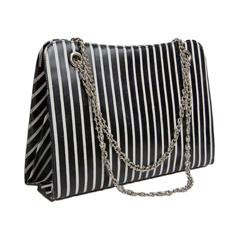 9 best Black and White Striped Handbag images on Pinterest | Black and white, Black white and ...