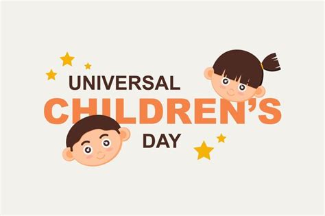 Premium Vector | Universal childrens day background