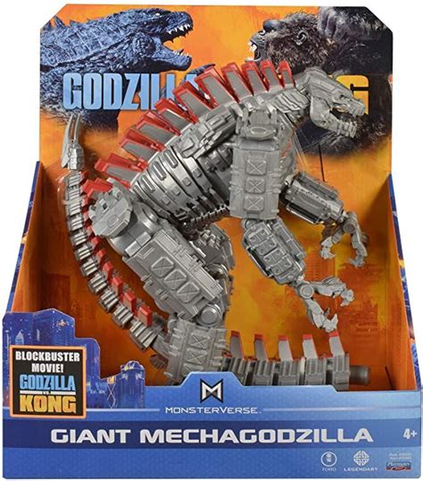 Amazon.com: Monsterverse Godzilla vs Kong Giant Mechagodzilla, XL 11" Inches Tall, King Kong Toy ...